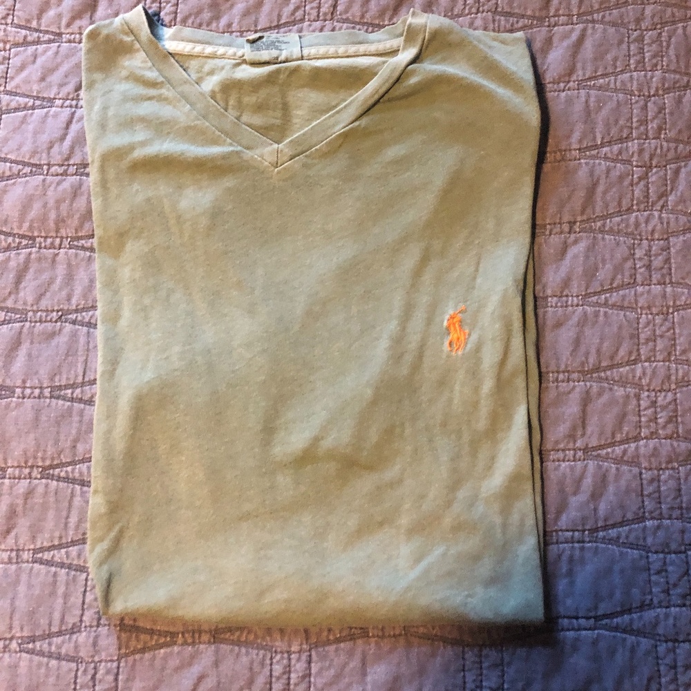 Large olive green Polo t shirt